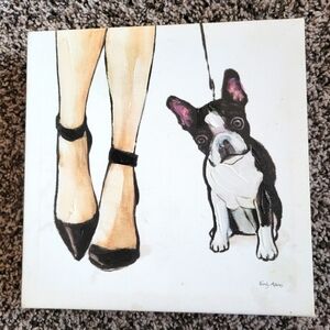 Emily Adams and Wild Apple Furry Fashion Friends II Wrapped Canvas size 8x8